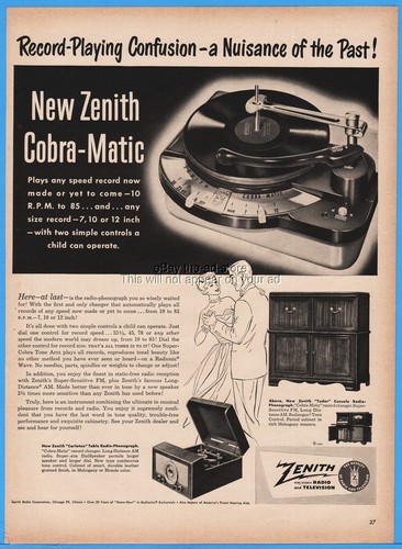 1950 zenith cobra matic - 1950, record