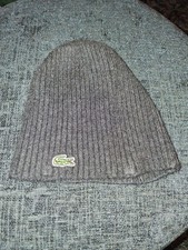 Lacoste Men's grey Wool Beanie