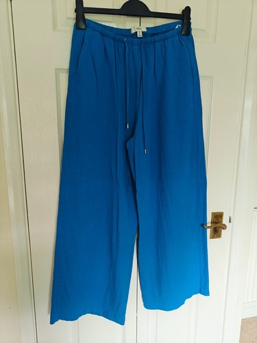 Linen blend trousers uk - trousers,