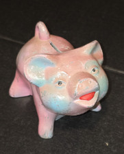 VINTAGE Cast METAL PIGGY COIN