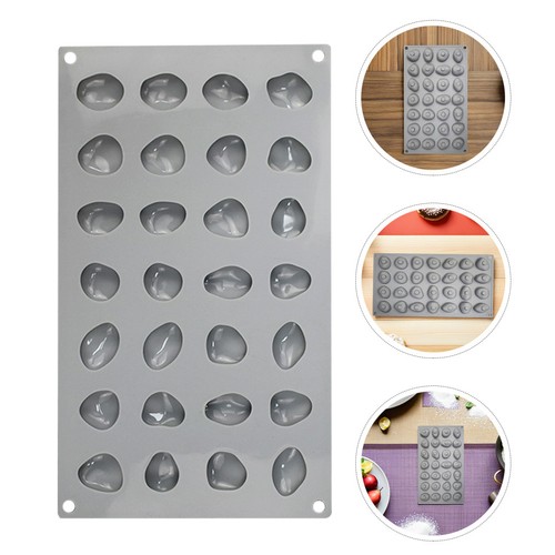 2pcs pebbles silicone mold - 2pcs,