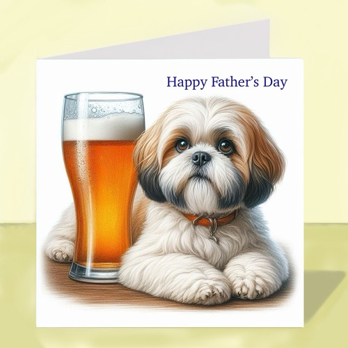 Shih tzu dog father day - shih,