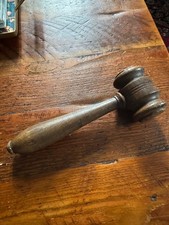 Antique Oak Wood Gavel - 23cm