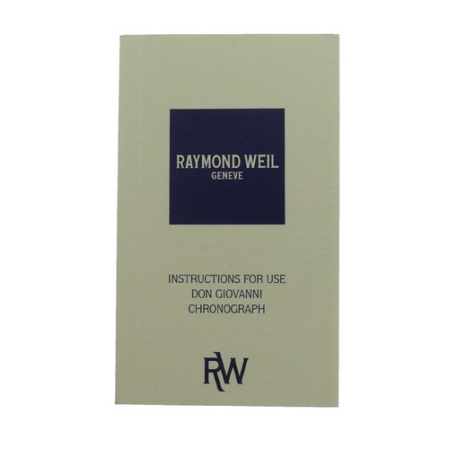 Raymond weil instructions for - raymond,
