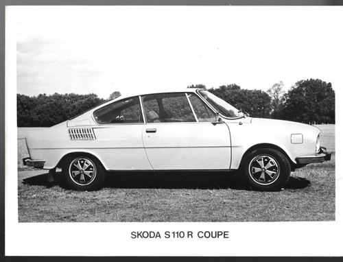 Skoda s110 coupe side view - r,