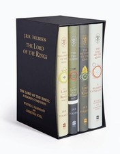 Lord of the Rings 4 Books Boxed Set By J. R. R. Tolkien Fantasy Novel Hardcover