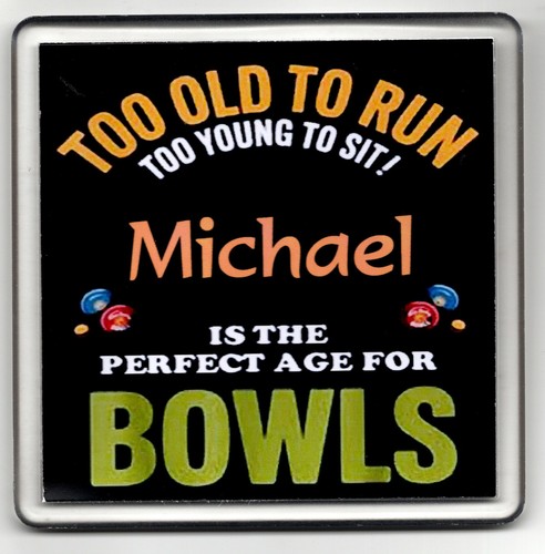 Bowls coaster personalised - coaster,