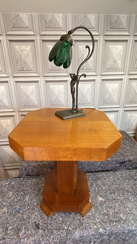 Art deco walnut and oak - and,