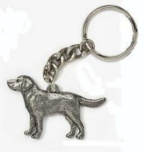 Dog breed key rings pewter - dog,