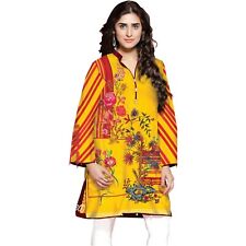 Ladies Indian Kurti Pakistani Kurta Cotton Digital Print Tunic Dress Kameez SF11