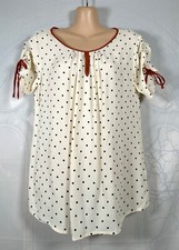 KEW 159 cream & black polka