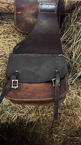 Western saddle bags leather - western,