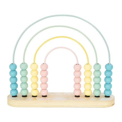 Wooden rainbow abacus - wooden,