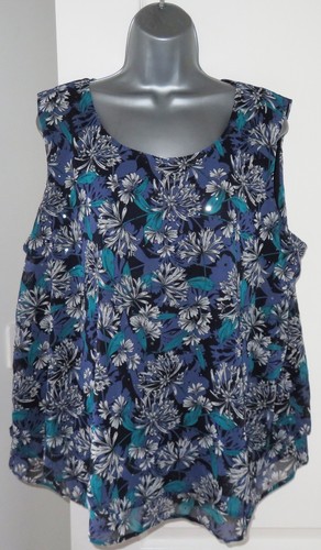 Ladies navy blue floral - m&co,