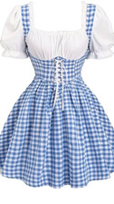 ABDL sissy Blue Gingham