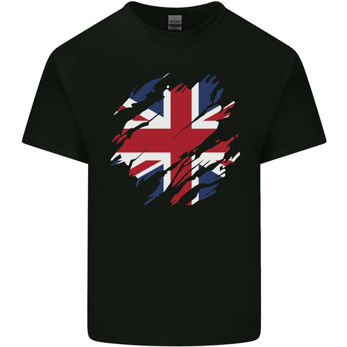 Torn british flag union jack - flag,