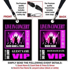 CONCERT EVENT LANYARD PASS