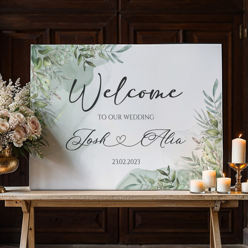 Wedding sign board - board,, welcome