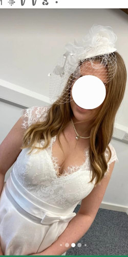 Tea length wedding dress size - length,