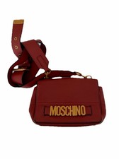 Pinky Red Leather Moschino Bag