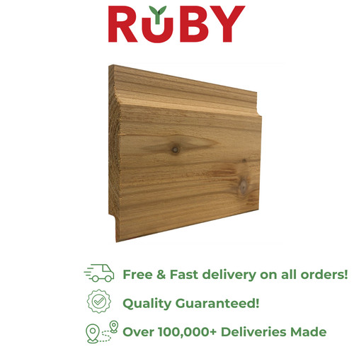 Cedar planed shiplap 145mm - cedar,