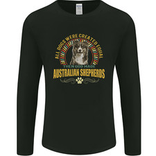 An Australian Shepherd Dog Mens Long Sleeve T-Shirt