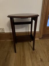 Vintage, Small Oval Mahogany Coffee Table 14” x 12” x 18.5” With Shelf