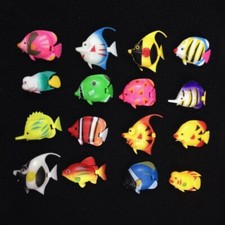 10PCS Artificial Floating Fishes Aquarium Ornament  Fish Tank Decorations