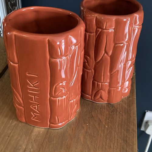 Set brown ceramic - set, tiki