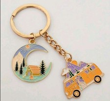 Campervan Camping Keyring Gift