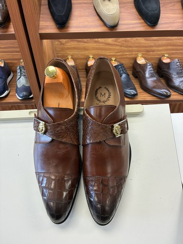 Italian men leather dress - italian,