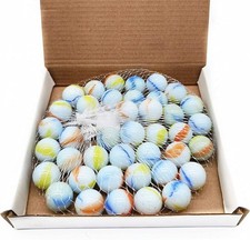 Milky glass marbles 16mm - 40, 15-16mm