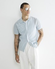 River Island Mens Shirt Blue