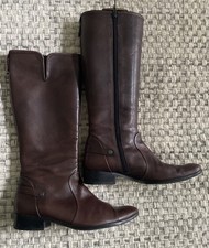 G-Star Raw Brown Leather Knee Boots U.K. 5