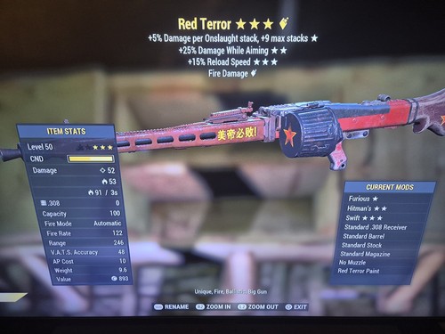 Fallout ps4 red terror - ps4/5,