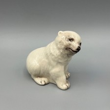Vintage Branksome China Polar Bear Cub Sitting Figurine