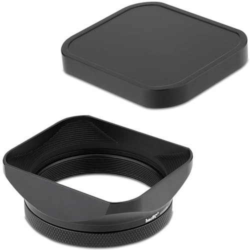 Metal square lens - metal, hood