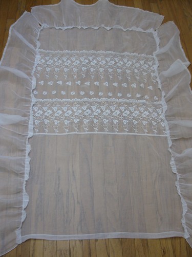Antique batiste tambour lace - antique,