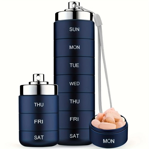 Metal aluminum travel pill - aluminum,