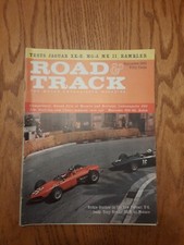 Road & Track Magazine September 1961. Jaguar XK-E, MG-A Mark 2, Mercedes 300 SL