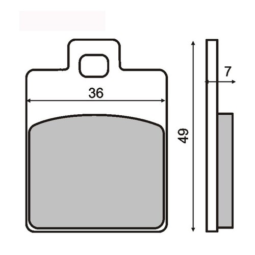 Pair brake pads piaggio zip - brake,