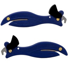 Fish 200 1x Blue Original Enclosed Blade Safety Box Tape Cutter Opener Tool