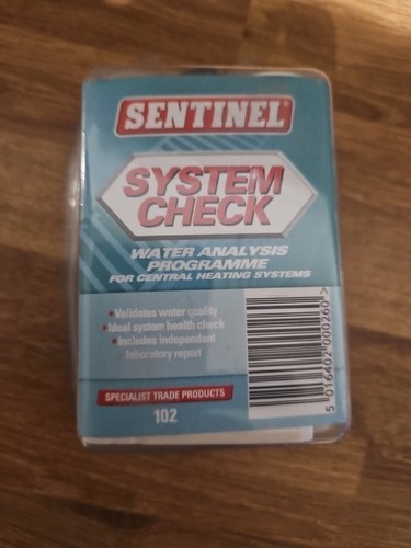 Sentinel system check water - system,
