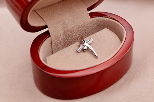 Ladies white gold diamond - gold,