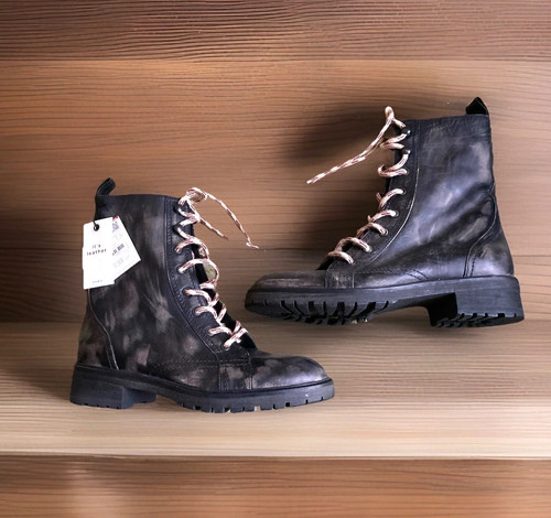 Ladies zara brown mix combat - ladies,