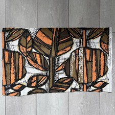 Vintage Fabric - Francis Price Screen Print - Staccato - Midcentury Design
