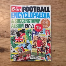 The Sun 1971-72 Football Encyclopaedia Soccer Stamp Album Complete Set
