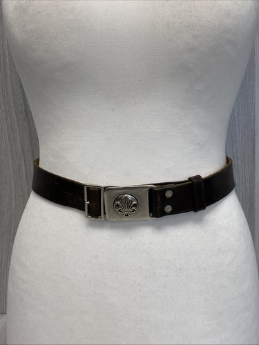 Vintage leather scout belt - vintage,