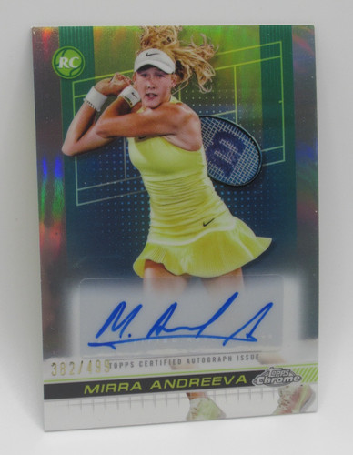 Topps tennis chrome 2024 mirra - topps,