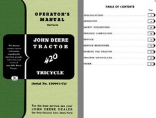 John deere tractor 420 - john,